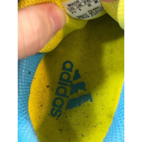 ADIDAS ADIZERO BLUE/YELLOW RUNNING WOMEN 9.5 SHOES SNEAKERS - Picture 2 of 14